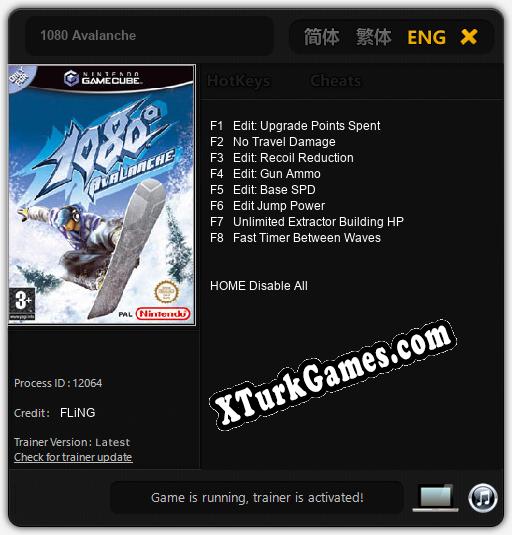 İçin Trainer’ı Çıktı 1080 Avalanche [v1.0.3]