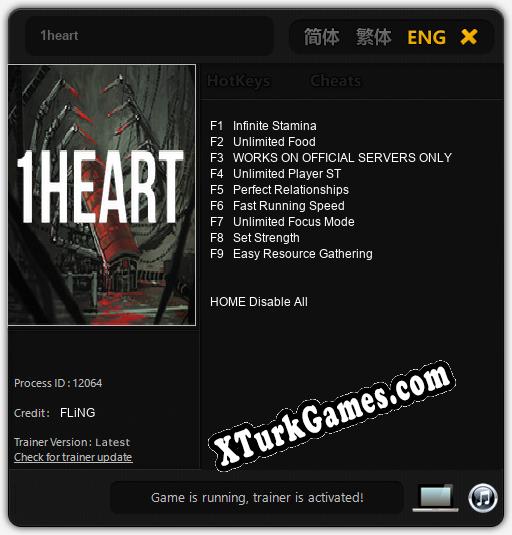1heart: Trainer’ı (V1.0.87)