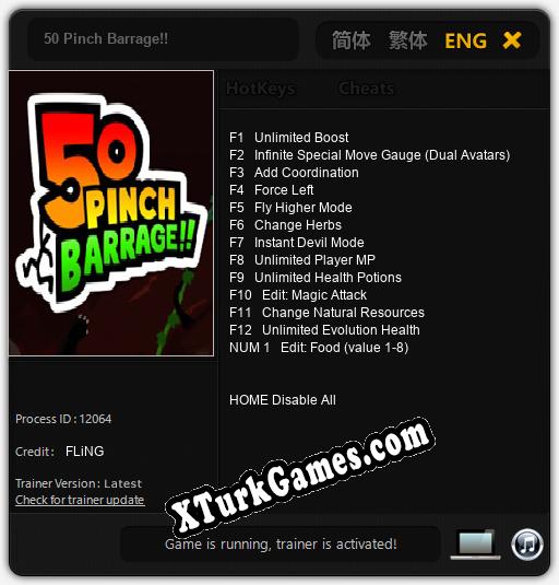 50 Pinch Barrage!!: Trainer +13 [v1.1]