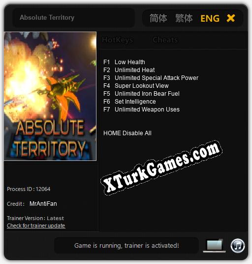 Absolute Territory: Trainer +7 [v1.7]
