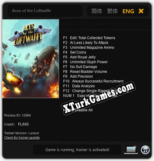 Aces of the Luftwaffe: Cheats, Trainer +13 [FLiNG]