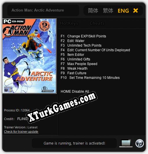 Action Man: Arctic Adventure: Cheats, Trainer +10 [FLiNG]