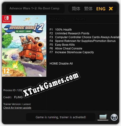 Advance Wars 1+2: Re-Boot Camp: Trainer’ı (V1.0.90)