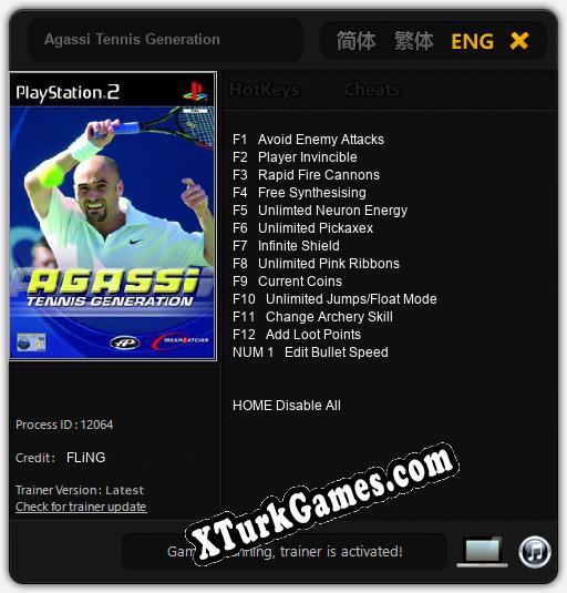 Agassi Tennis Generation: Trainer +13 [v1.4]