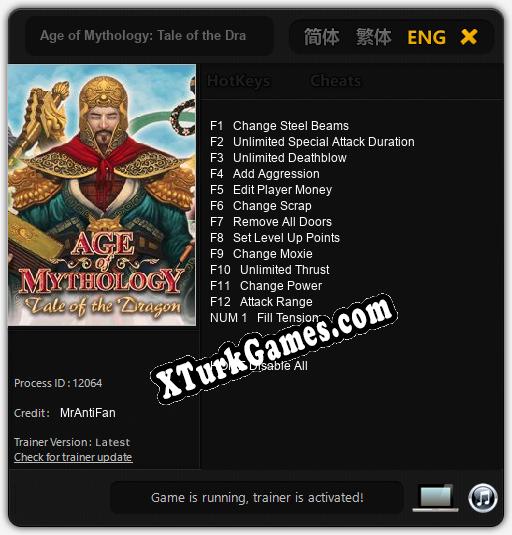 Age of Mythology: Tale of the Dragon: Cheats, Trainer +13 [MrAntiFan]