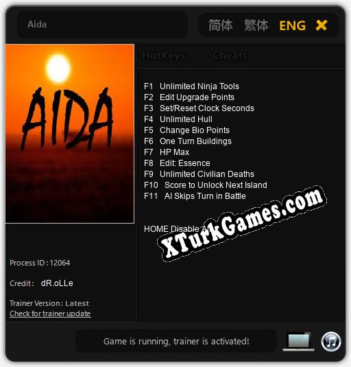 Aida: Trainer +11 [v1.7]