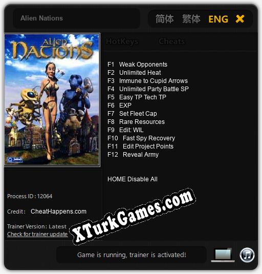 Alien Nations: Cheats, Trainer +12 [CheatHappens.com]