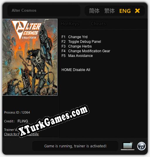 Alter Cosmos: Trainer’ı (V1.0.45)