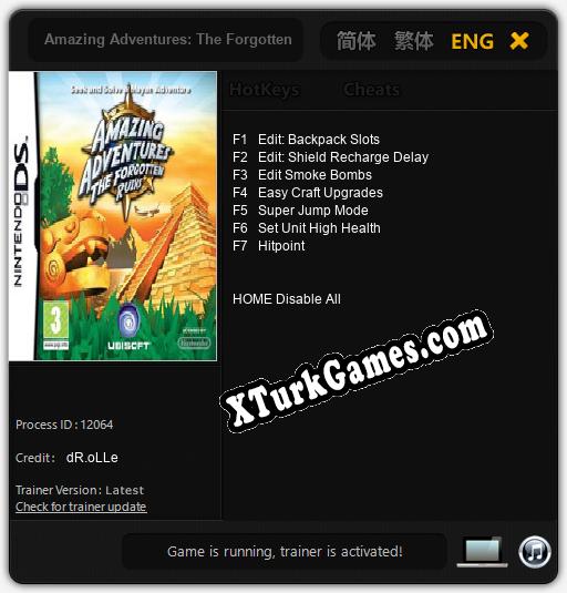 Amazing Adventures: The Forgotten Ruins: Trainer’ı (V1.0.79)