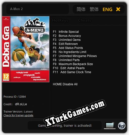A-Men 2: Trainer +11 [v1.5]