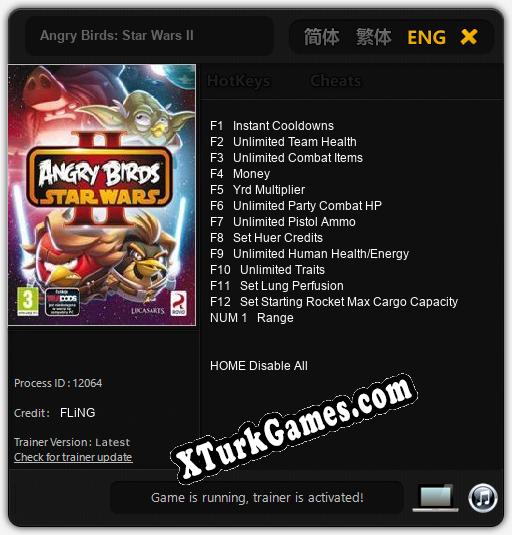 Angry Birds: Star Wars II: Trainer’ı (V1.0.68)