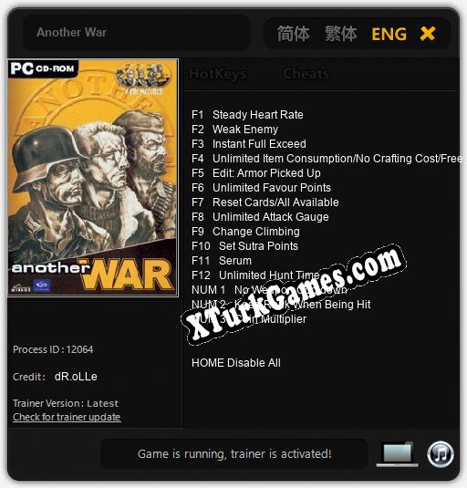 Another War: Cheats, Trainer +15 [dR.oLLe]
