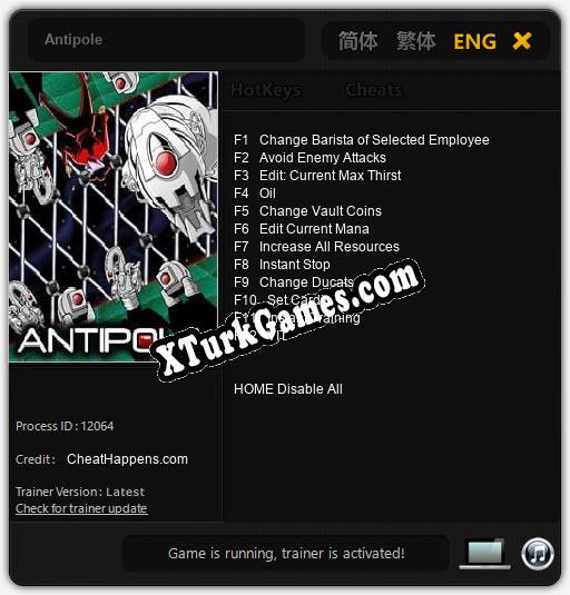 Antipole: Cheats, Trainer +12 [CheatHappens.com]