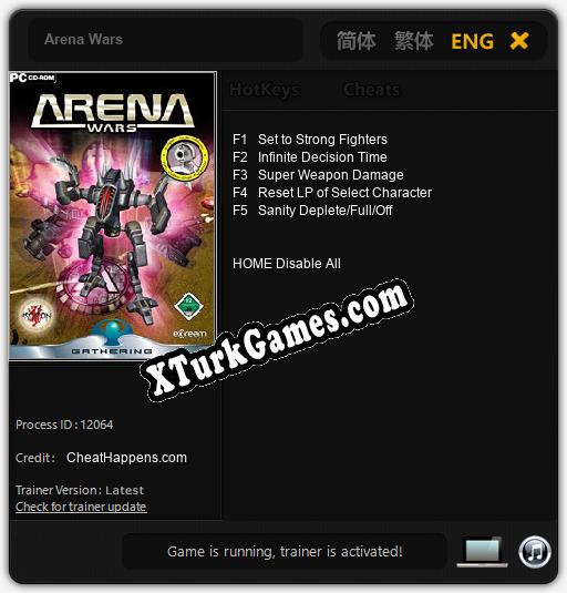 Arena Wars: Trainer +5 [v1.5]