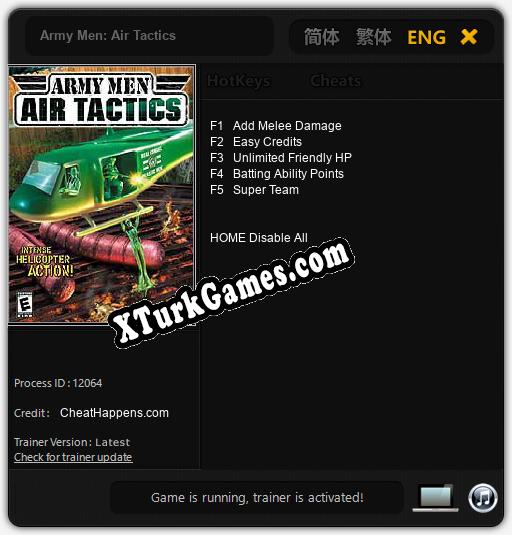 Army Men: Air Tactics: Trainer +5 [v1.6]