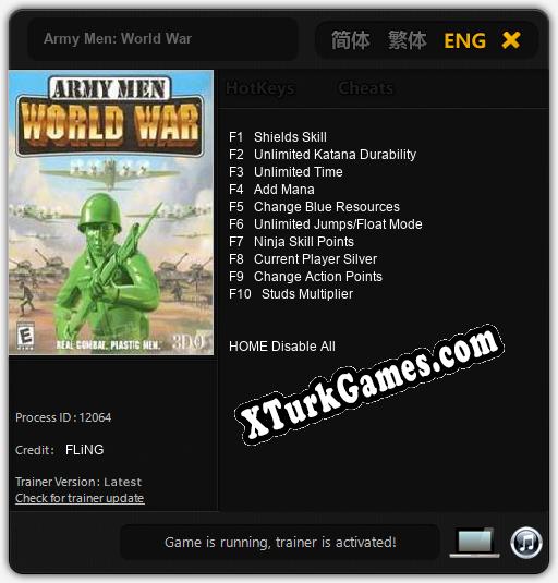 Army Men: World War: Cheats, Trainer +10 [FLiNG]