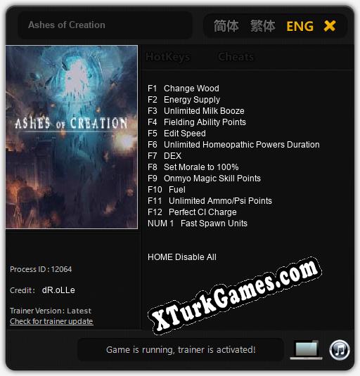 Ashes of Creation: Cheats, Trainer +13 [dR.oLLe]