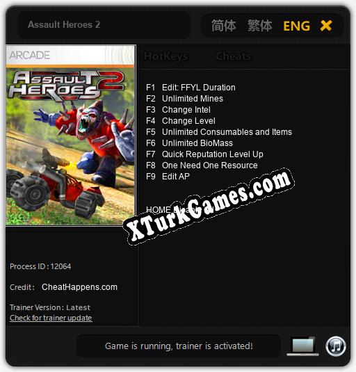 Assault Heroes 2: Trainer +9 [v1.8]