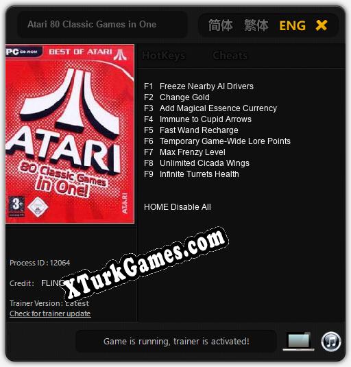 Atari 80 Classic Games in One: Trainer +9 [v1.5]