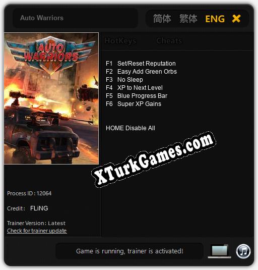 Auto Warriors: Cheats, Trainer +6 [FLiNG]