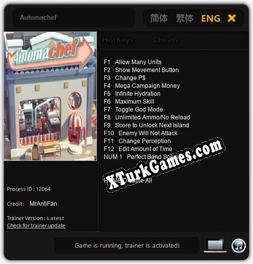 Automachef: Trainer +13 [v1.9]