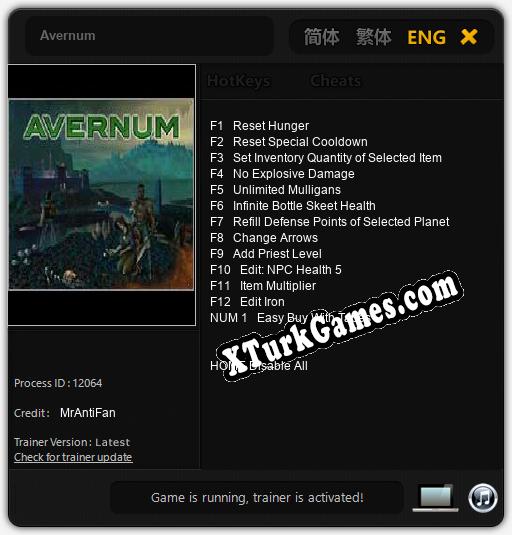 Avernum: Trainer’ı (V1.0.1)