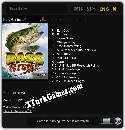 Bass Strike: Trainer +14 [v1.7]