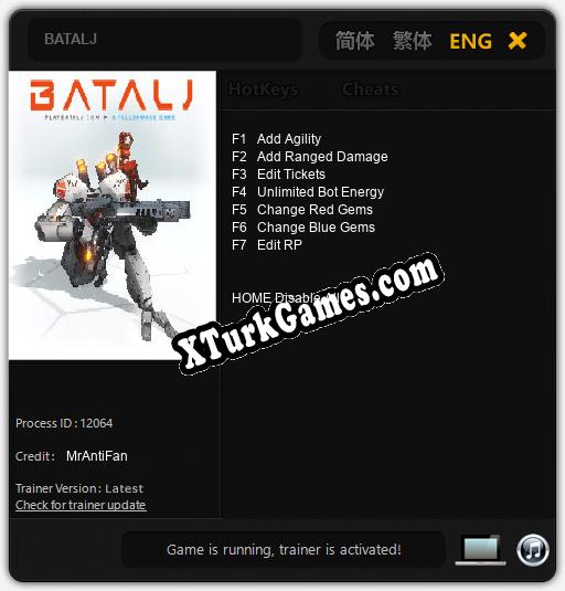 BATALJ: Trainer +7 [v1.2]