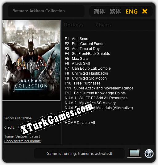 Batman: Arkham Collection: Trainer +15 [v1.9]