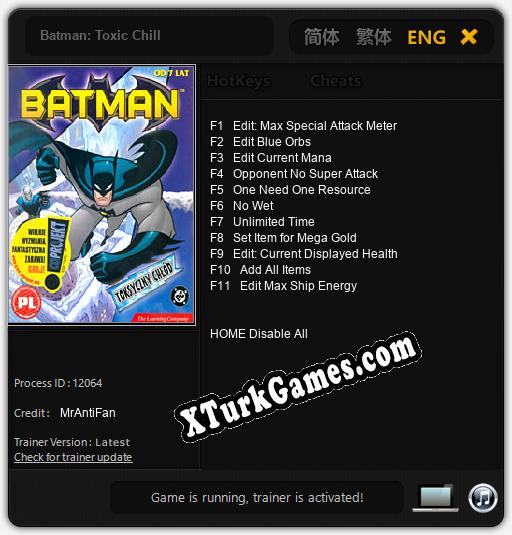 Batman: Toxic Chill: Trainer’ı (V1.0.61)