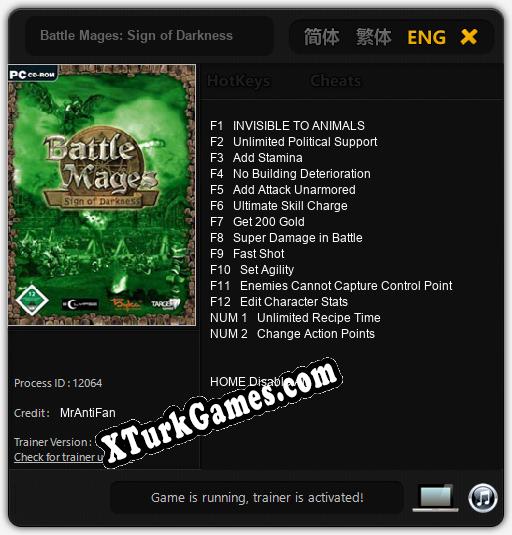 Battle Mages: Sign of Darkness: Cheats, Trainer +14 [MrAntiFan]