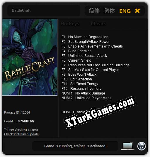 BattleCraft: Trainer’ı (V1.0.59)
