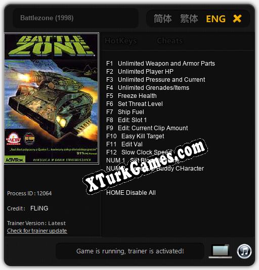 Battlezone (1998): Trainer +14 [v1.6]