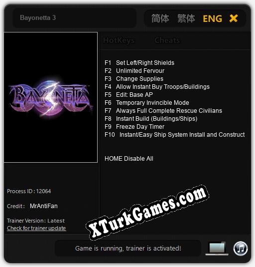 Bayonetta 3: Trainer’ı (V1.0.79)
