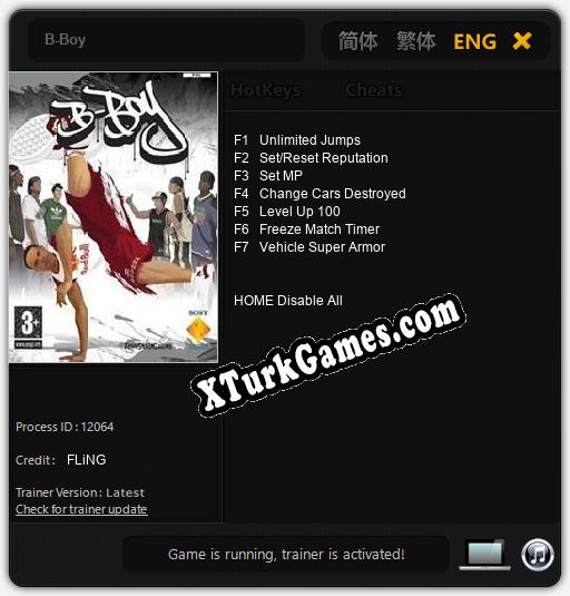 B-Boy: Trainer’ı (V1.0.89)
