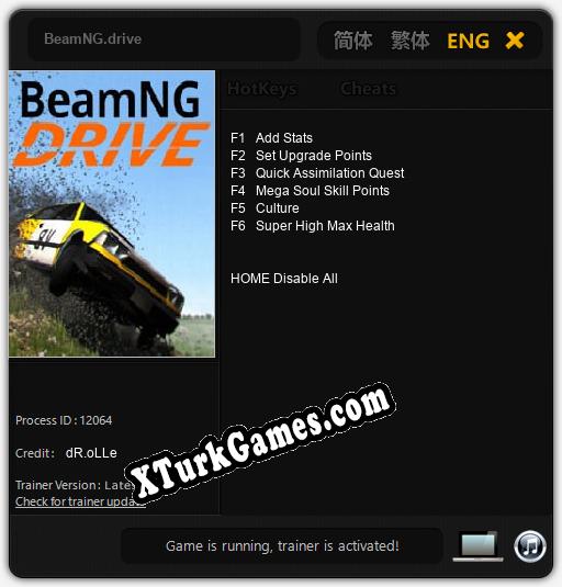 BeamNG.drive: Cheats, Trainer +6 [dR.oLLe]