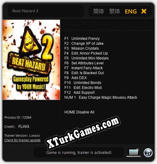Beat Hazard 2: Cheats, Trainer +13 [FLiNG]