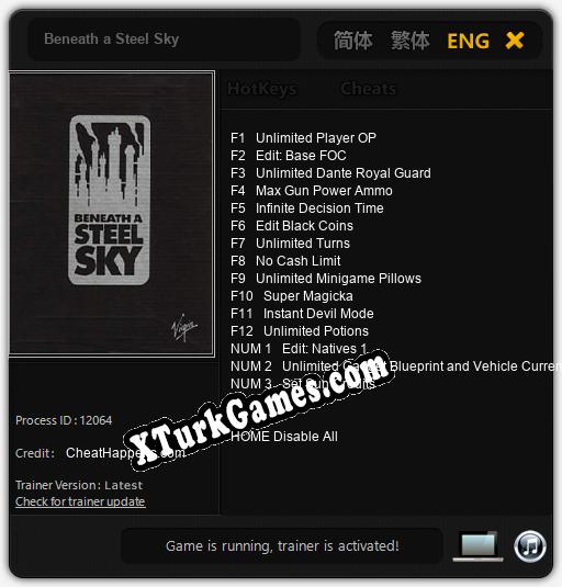 Beneath a Steel Sky: Trainer +15 [v1.5]