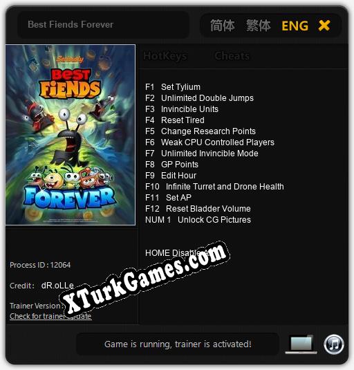İçin Trainer’ı Çıktı Best Fiends Forever [v1.0.9]