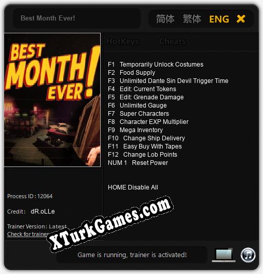 Best Month Ever!: Cheats, Trainer +13 [dR.oLLe]