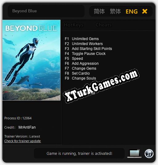 Beyond Blue: Trainer +9 [v1.3]
