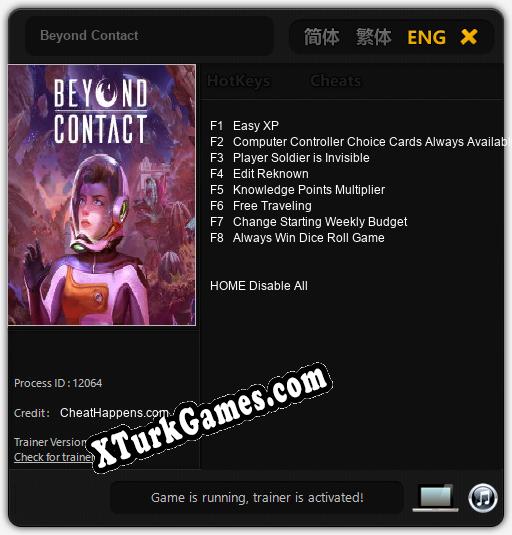 Beyond Contact: Trainer +8 [v1.9]