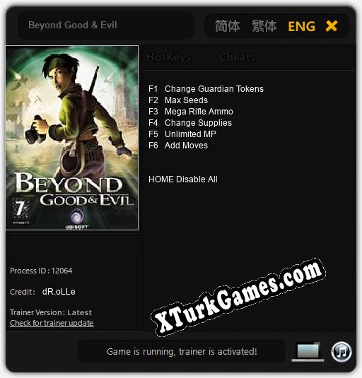 Beyond Good & Evil: Trainer’ı (V1.0.6)