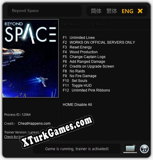 Beyond Space: Trainer +12 [v1.6]