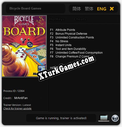 Bicycle Board Games: Trainer’ı (V1.0.61)