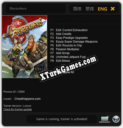 Bierzerkers: Trainer +9 [v1.1]