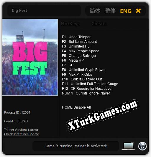 Big Fest: Cheats, Trainer +13 [FLiNG]