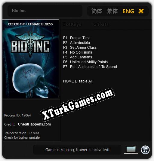 Bio Inc.: Cheats, Trainer +7 [CheatHappens.com]