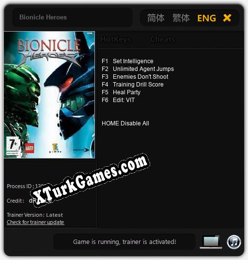 Bionicle Heroes: Trainer +6 [v1.7]