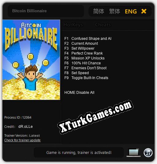 İçin Trainer’ı Çıktı Bitcoin Billionaire [v1.0.3]
